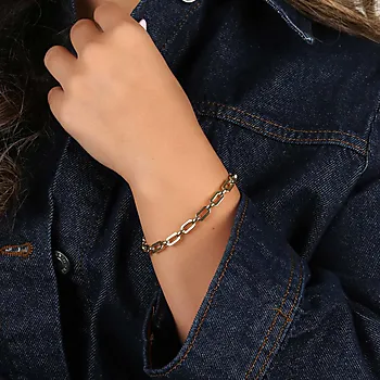 Bilde nummer 2 av Snö of Sweden, Honey armbånd i forgylt messing