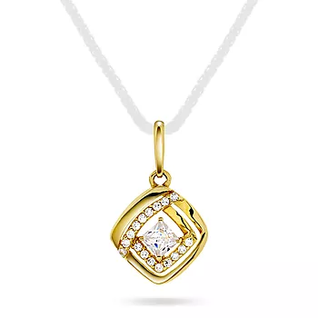 Pan Jewelry, Anheng i 585 gult gull med zirkonia