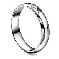 Giftering i 585 hvitt gull | 4 mm bredde
