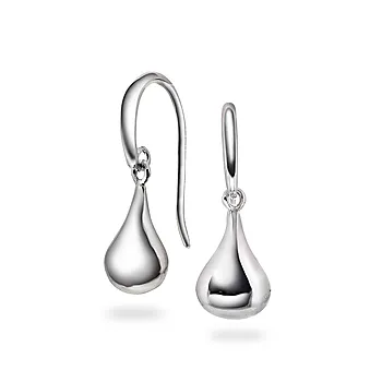 Pan Jewelry, Dråpe øredobber i 925 rhodiert sølv