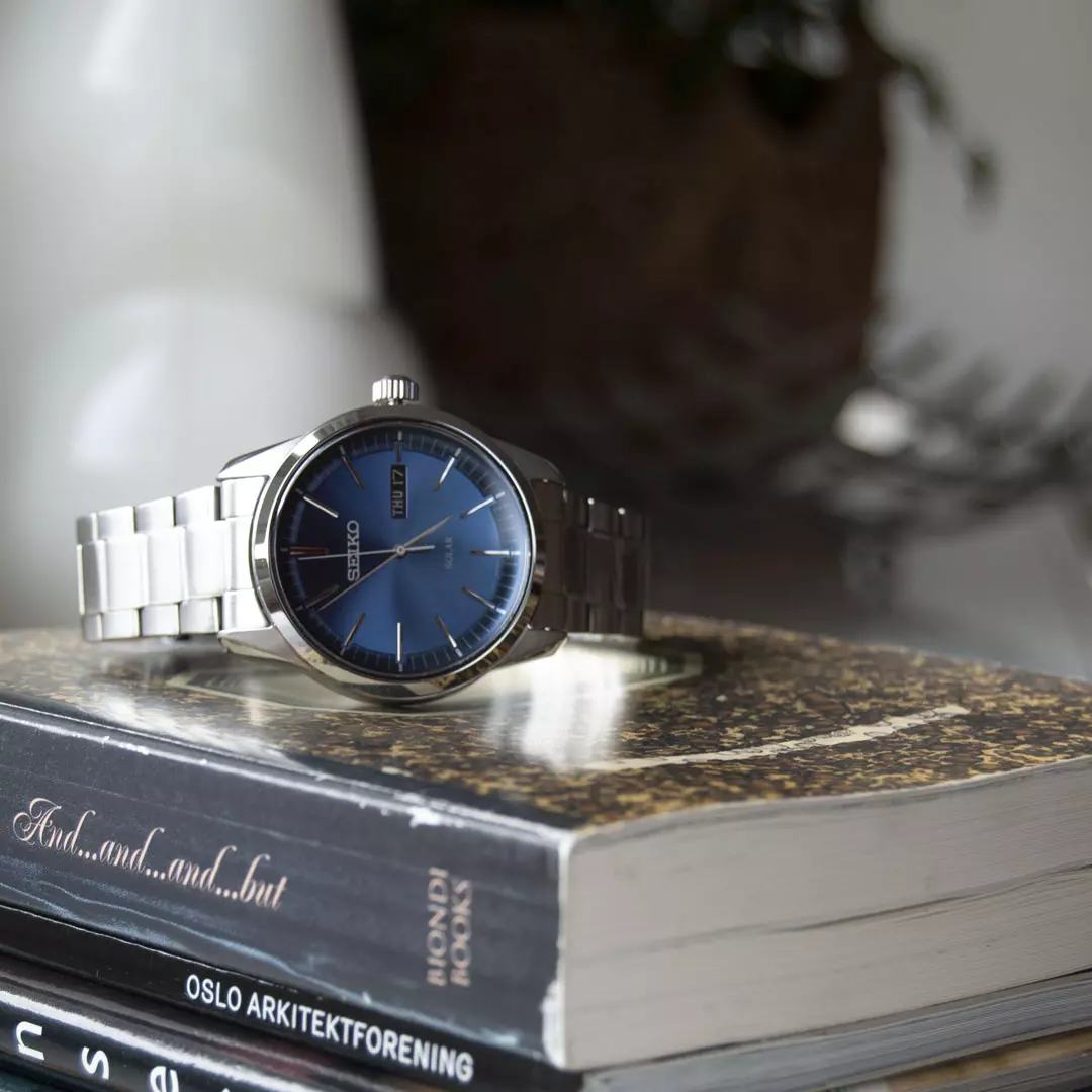Bilde nummer 4 av Seiko, Solar herreklokke med stållenke