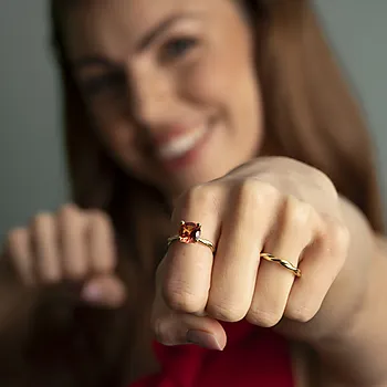 Bilde nummer 2 av Pan Jewelry Drops, Ring i 585 gult gull