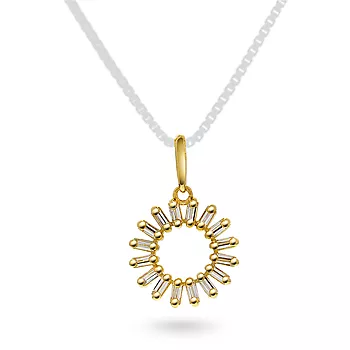 Pan Jewelry, Anheng i 585 gult gull med zirkonia