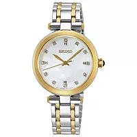 Seiko, Basic dameklokke med diamanter og stållenke