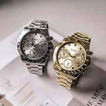 Bilde nummer 4 av Guess, Active Life dameklokke med stållenke