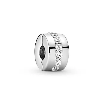 Pandora Moments, Klemmecharm i 925 sølv med zirkonia