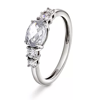 Pan Jewelry, Ring i 925 sølv med zirkonia