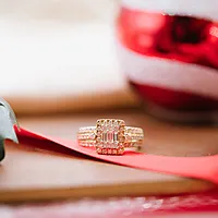 Bilde nummer 4 av Elizabeth diamantring i 585 gult gull 1,00 ct