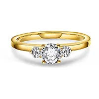 Bilde nummer 5 av Princess LAB diamantring i 585 gult gull 0,95 ct