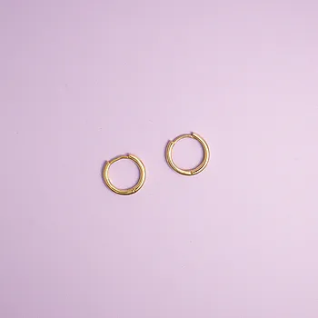 Bilde nummer 3 av Hooked øreringer i 925 forgylt sølv