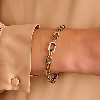 Bilde nummer 3 av Armbånd i 925 flerfarget sølv med zirkonia