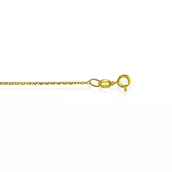 Pan Jewelry, Rund ankerkjede i forgylt 925 sølv 1,27 mm, 40-60 cm