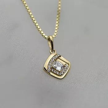 Bilde nummer 3 av Pan Jewelry, Anheng i 585 gult gull med zirkonia