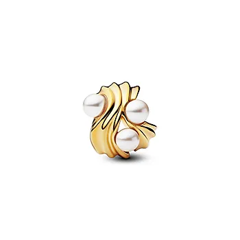 Bilde nummer 3 av Pandora Moments, Charm i forgylt 925 sølv med syntestiske perler