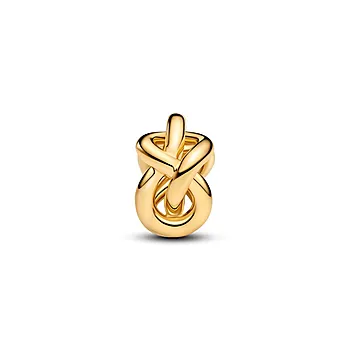 Pandora Moments, Charms i 925 forgylt sølv med evighetsknute