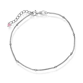 Pan Jewelry, Ankelkjede til barn i 925 sølv med zirkonia, 20 cm