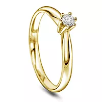 Pan Jewelry, Ingrid enstensring i 585 gult gull 0,15 ct