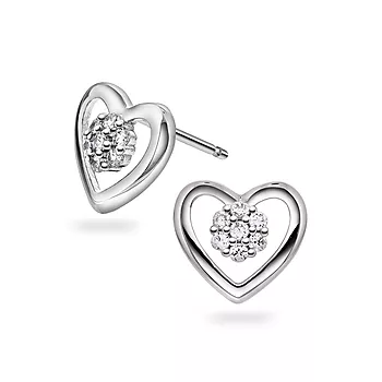 Pan Jewelry, Øredobber i sølv med zirkonia