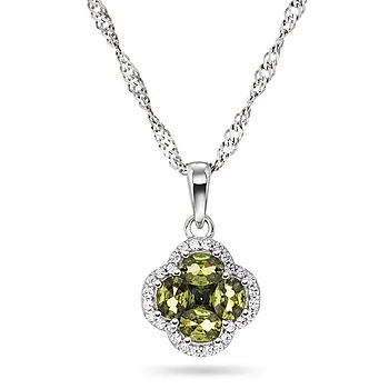 Pan Jewelry, Ivy smykke i 925 sølv med oliven zirkonia
