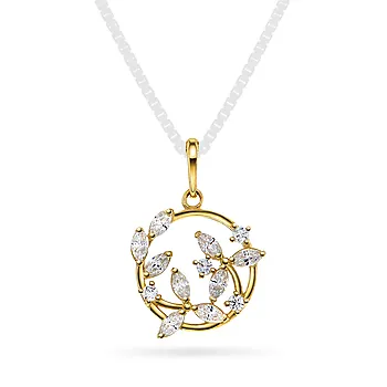 Pan Jewelry, Anheng i 585 gult gull med zirkonia
