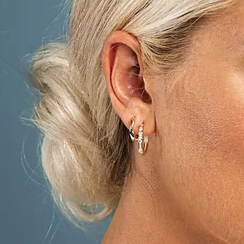 Bilde nummer 3 av Pan Jewelry, Øreringer i 925 forgylt sølv