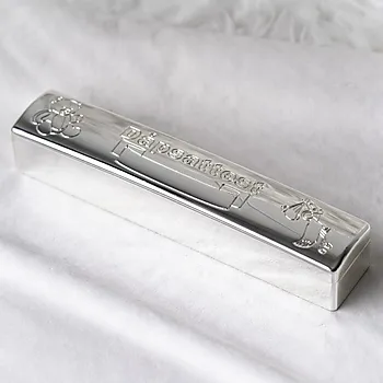 Bilde nummer 2 av Skrin til dåpsattest med graveringsfelt