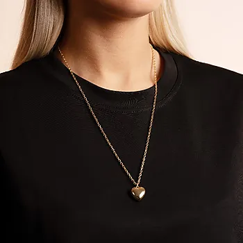 Bilde nummer 2 av Cute smykke i forgylt messing med hjerte