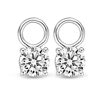 Ti Sento, Charms til ørering i 925 sølv med zirkonia