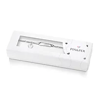 Bilde nummer 3 av Armbånd til barn i 925 sølv med hvitt hjerte og graveringsplate