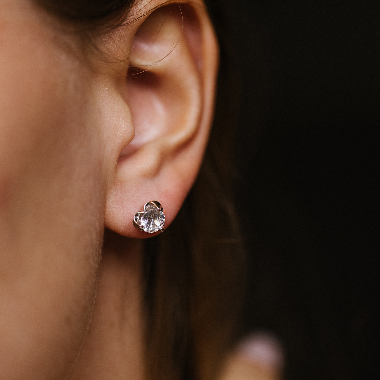 Bilde nummer 2 av Pan Jewelry, Smykkesett i 925 sølv med zirkonia og hjerter