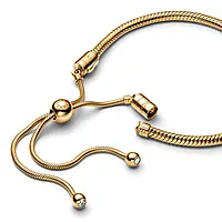 Bilde nummer 3 av Armbånd i 925 forgylt sølv med skyvelås