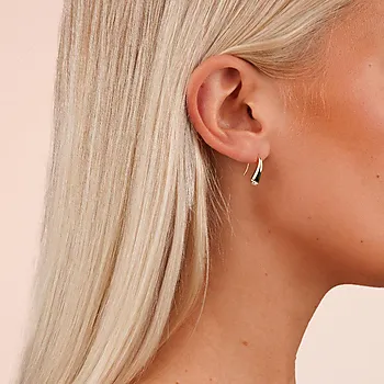 Bilde nummer 2 av Veil øredobber i forgylt messing med zirkonia