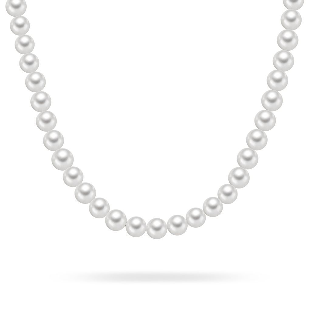 Pan Jewelry, Perlekjede hvitt 6 mm