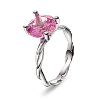 Pan Jewelry Drops, Ring i 585 hvitt gull med syntetisk Spinell