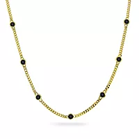 Pan Jewelry, Smykke i forgylt 925 sølv med sorte zirkonia