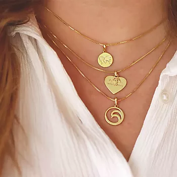 Bilde nummer 4 av Pan Jewelry, Smykke i forgylt 925 sølv med verdenskartet