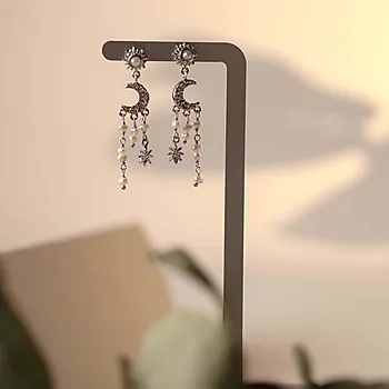 Bilde nummer 3 av Twillight øredobber i 925 sølv med perler