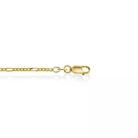 Figaro kjede i 925 forgylt sølv 1,7 mm, 38-60 cm