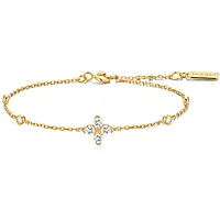 Armbånd i 925 forgylt sølv med zirkonia