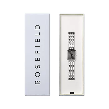 Bilde nummer 3 av Rosefield, The Octagon dameklokke med sølvfarget stållenke og grå skive