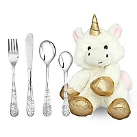 Enhjørning bestikk til barn i stål