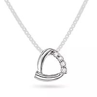 Pan Jewelry, Anheng i 585 hvitt gull med zirkonia