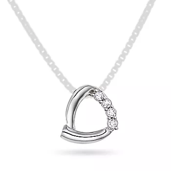 Pan Jewelry, Anheng i 585 hvitt gull med zirkonia