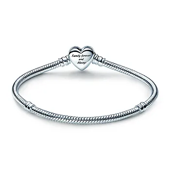 Bilde nummer 4 av Armbånd i 925 sølv med hjertelås