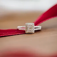 Bilde nummer 4 av Grace diamantring i 585 gult gull 0,50ct