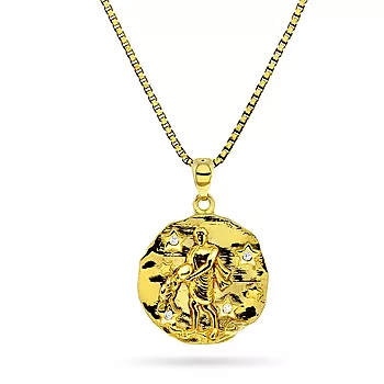 Pan Jewelry, Smykke i 925 forgylt sølv med zirkonia og Vannmannen