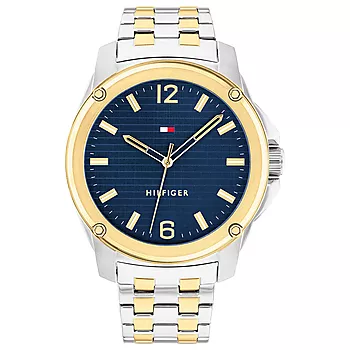 Tommy Hilfiger, Herreklokke i stål med lenke