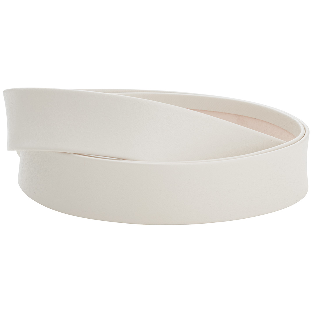Skinnlist Bergen i hvit farge, 4 cm
