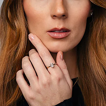 Bilde nummer 2 av Empress LAB diamantring i 585 gult gull 1,25 ct