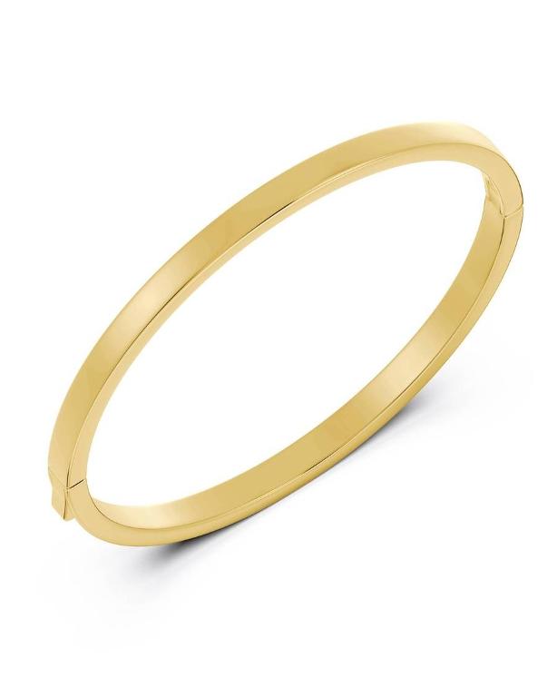 Fave armring i forgylt stål, L